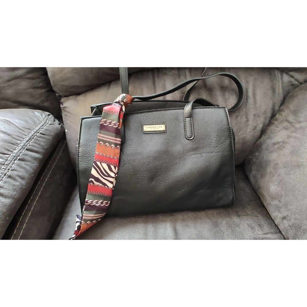 LONDON FOG Collection Black Bag - Comes with a beautiful scarf